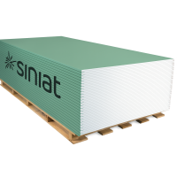 Гіпсокартон вологостійкий SINIAT SMART 12,5X1200X2000 (2,4м2) 