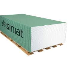 Гипсокартон влагостойкий SINIAT SMART 12,5X1200X2000 (2,4м2)