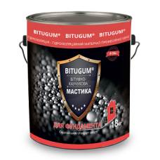 МАСТИКА БИТУМНО-КАУЧУКОВАЯ ДЛЯ ФУНДАМЕНТА BITUGUM (18кг)