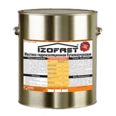 МАСТИКА КРОВЕЛЬНАЯ БУТИЛ-КАУЧУКОВАЯ IZOFAST (20кг)