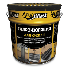 Мастика битумно-резиновая AquaMast/ расход 3,3-4,3 кг/м2/ (18кг)    