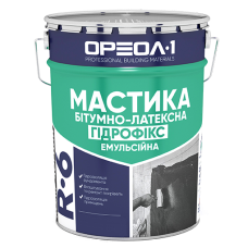 Мастика битумно-латексная «Гидрофикс» ведро 20кг