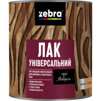 Лак універсальний глянсовий TM ZEBRA безбарвний 0,75л