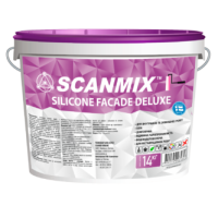 Силиконовая фасадная краска Scanmix SILICONE FACADE DELUXE 10л/14кг