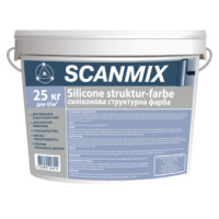 Структурная фасадная краска с добавлением силикона Scanmix SILICONE Structur-Farbe 25 кг