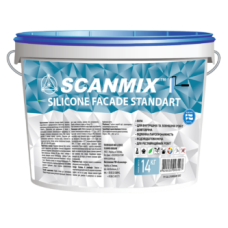 Силиконовая фасадная краска Scanmix SILICONE FACADE Standart 10л/14кг