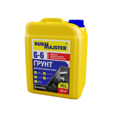 Грунтовка акриловая G-6 для внутренних работ BudMajster (10л)
