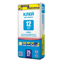 Клей для плитки ГРЕС К-12 BudMajster (25кг)