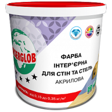 КРАСКА ANSERGLOB ДЛЯ СТЕН И ПОТОЛКА  (14кг)