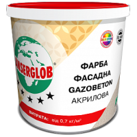 КРАСКА ФАСАДНАЯ ANSERGLOB GAZOBETON АКРИЛОВАЯ (14кг)
