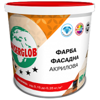 КРАСКА ФАСАДНАЯ АКРИЛОВАЯ (10л/14кг)